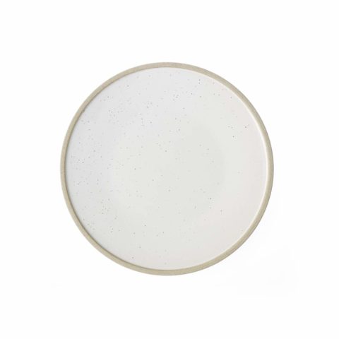 TABLEKRAFT SOHO ROUND PLATE WHITE PEBBLE 200mm