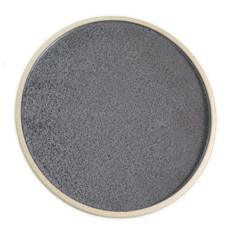 Tablekraft Soho Round Plate Speckle Black  285mm
