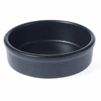 TABLEKRAFT BLACK ROUND DISH/TAPAS 140x45mm