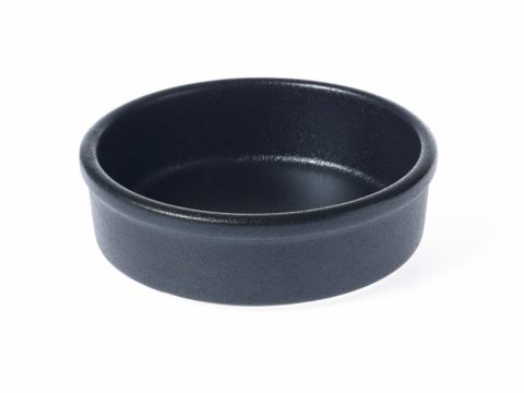 TABLEKRAFT BLACK ROUND DISH/TAPAS 140x45mm