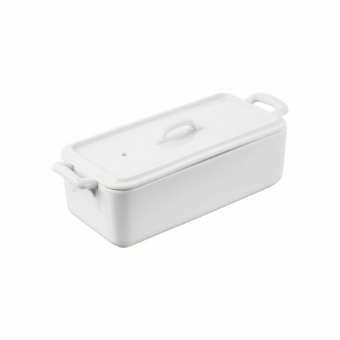 Revol Belle Cuisine Rectangular White Terrine With Cover  1.0Lt