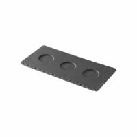 Revol Basalt Tray With 3 Wells  250X120Mm