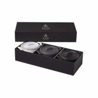 Revol Belle Cuisine Charcoal/Black/White Cocotte (Set Of 3)