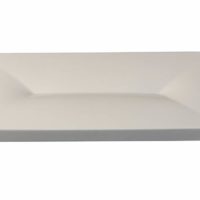 Royal Porcelain White Album Rectangular Dimpled Plate  240x120x12mm