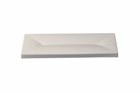 Royal Porcelain White Album Rectangular Dimpled Plate  285x100x12mm