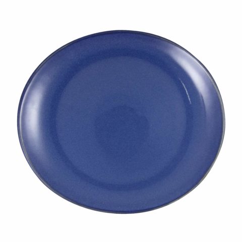 Artistica Oval Plate-295X250Mm Reactive Blue