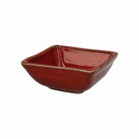 Artistica Square Sauce Dish 80X80X35Mm Reactive Red
