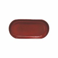 Artistica Oval Plate Coupe 300X140Mm Reactive Red