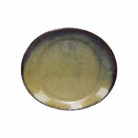 Artistica Oval Plate-250X220Mm Reactive Brown
