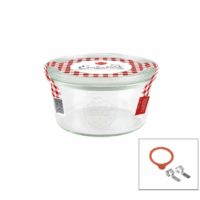 Complete Weck Glass Jar W/Lid/Seal 165Ml 80X47Mm (976)