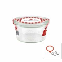 Complete Weck Glass Jar W/Lid/Seal 290Ml 100X55Mm (740)