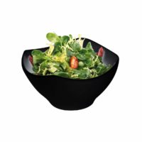 APS Serving Bowl- 210X210X110Mm  Black Melamine ?Zen?