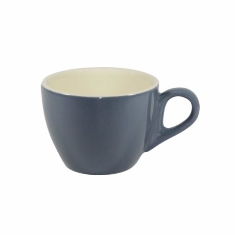 Brew-Steel Blue/White Flat White  Cup 160Ml