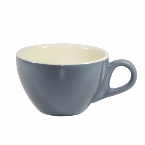 Brew-Steel Blue/White Latte Cup 280Ml