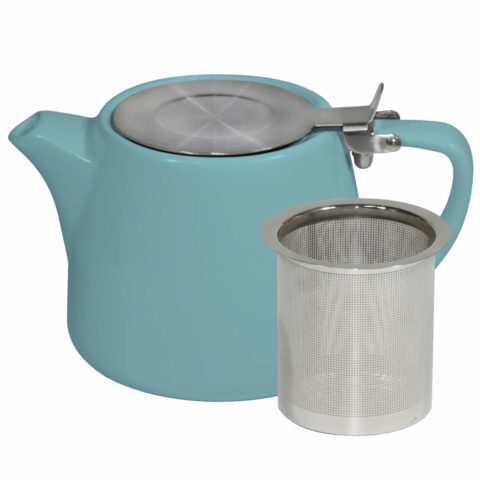 Brew-Maya Blue Stackable Teapot 500Ml Ss Infuser/Lid