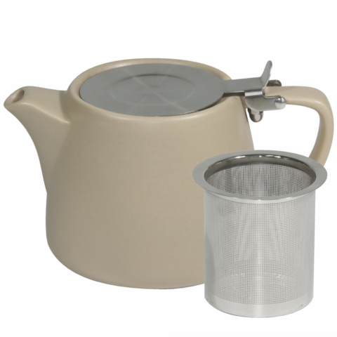 Brew-Harvest Stackable Matt Teapot 600Ml Ss Infuser/Lid