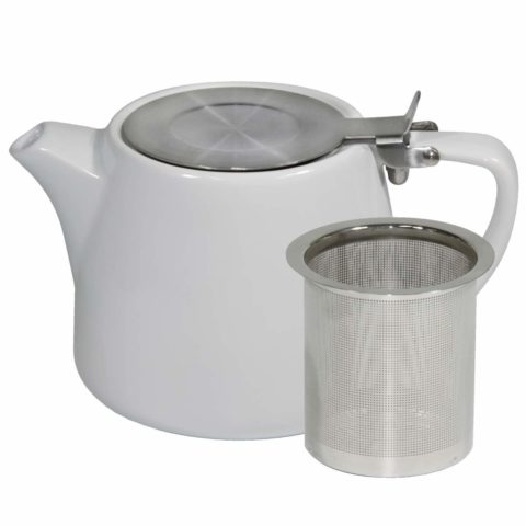 Brew-White Stackable Teapot 500Ml Ss Infuser/Lid