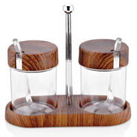 EVELIN CONDIMENT SET WITH STAND 165x75x100mm