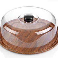 EVELIN CAKE PLATTER & COVER SET 300x110mm