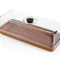 EVELIN RECTANGULAR PLATTER & COVER SET 390x160x130mm