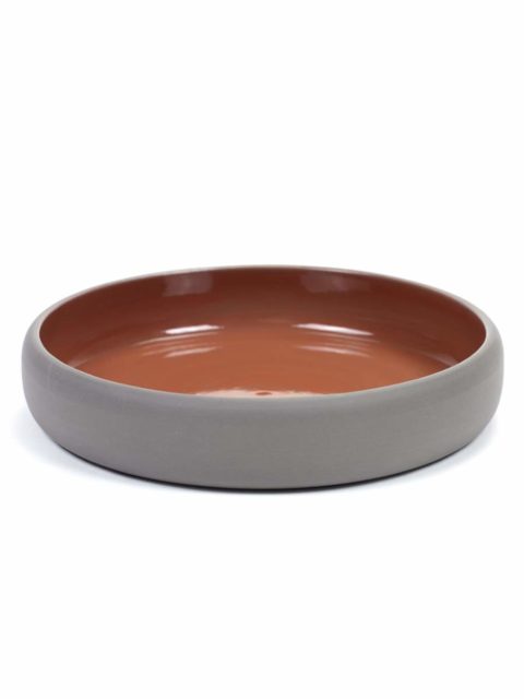 Serax Dusk Red Plate Round Deep 205X35Mm