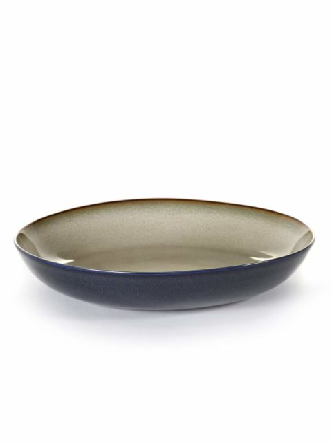 Serax Round Pasta Plate Dark Grey/Dark Blue 235X45Mm