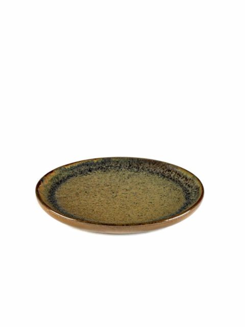 Serax Round Bread Plate Surface Indi Grey 160X15Mm